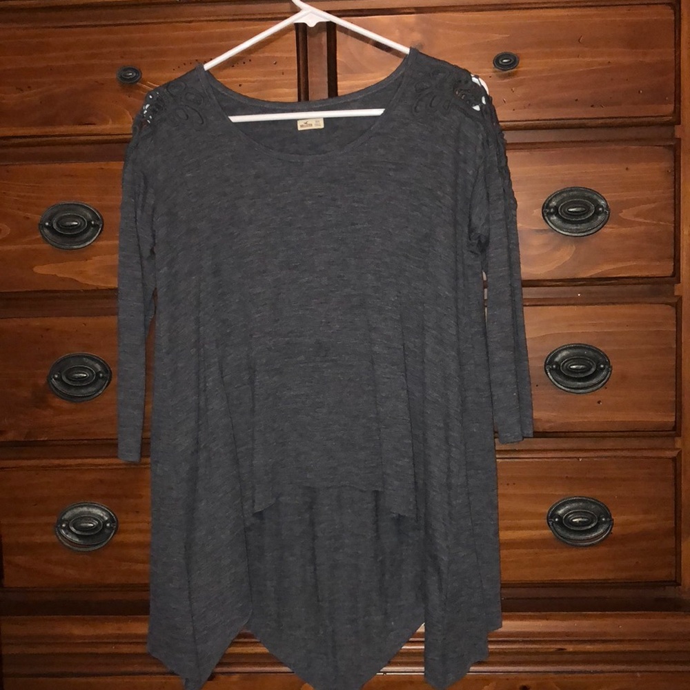 Hollister tunic with patterned shoulders